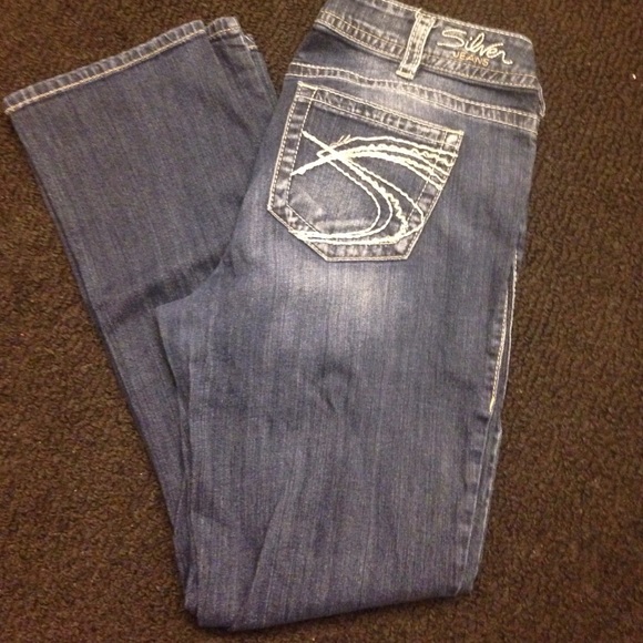 Size 14 Suki Bootcut Silver Jeans