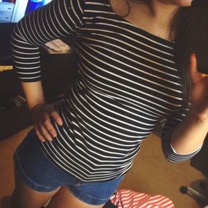 Black and white striped shirt