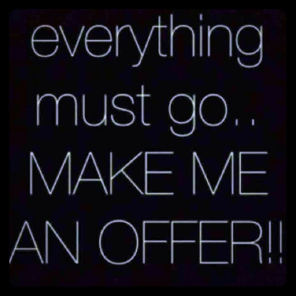 Come shop! Everything must go!