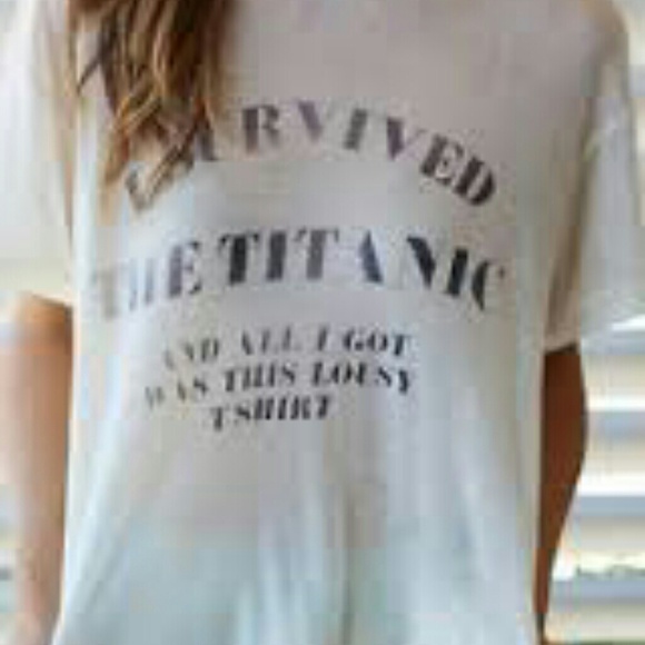 Wildfox Tops - WildfoxTitanicTee