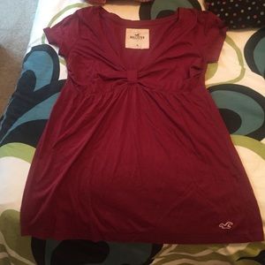 Red hollister shirt