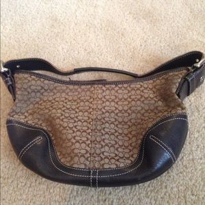 Authentic Coach Signature Small Hobo Purse