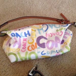 Authentic Coach Graffiti Cosmetic Bag