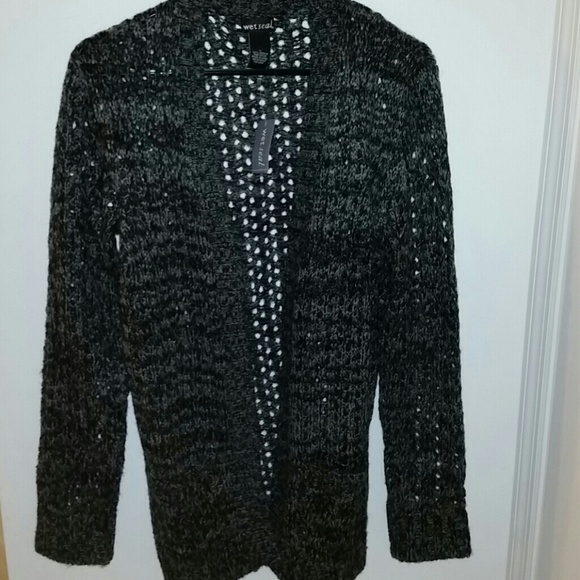NWT Wet Seal open stitch cardi sweater in size L