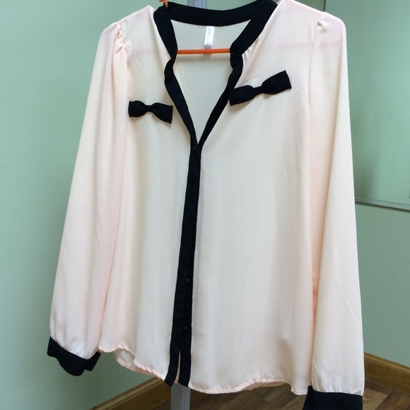 Sheer long sleeve top