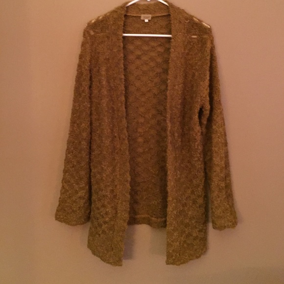 Women's yellow cardigan