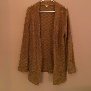 Women's yellow cardigan