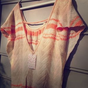 ----SOLD---- FP NWT knit slouchy stripe tunic