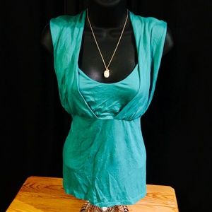 Kelly Green Banana Republic Top