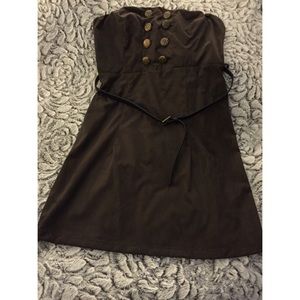 Brown long  tube top