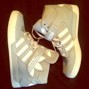 White and Grey Addias