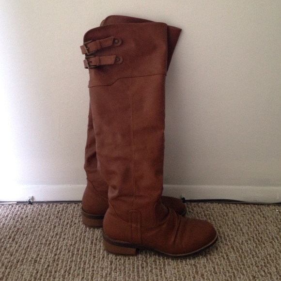 Light brown riding boots