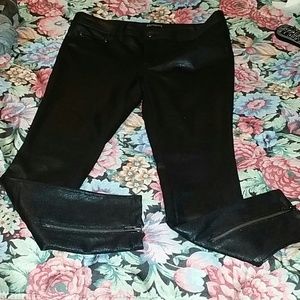 Super Chic Python Faux Leather Leggings