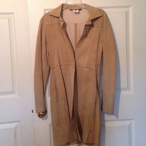 Tan colored suede jacket