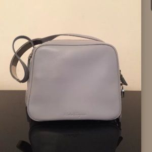 Salvatore Ferragamo gray beck handbag shoulder bag