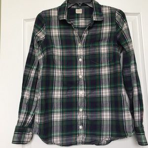 J. Crew plaid shirt