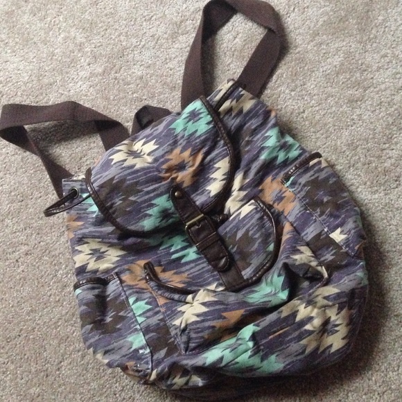 Backpack Aztec satchel type thing