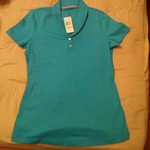 NWT blue Nautica collar shirt