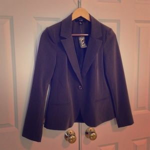 FOREVER 21 Career Jacket in Charcoal