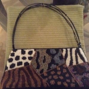 Beaded animal small purse