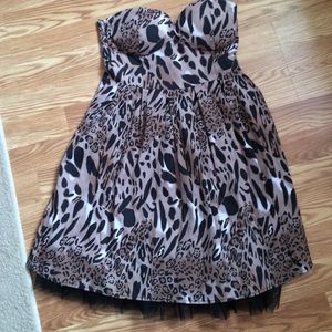 Leopard / cheetah dress corset top