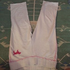 PINK white sweatpants