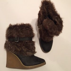 Charlotte Russe Fur Booties