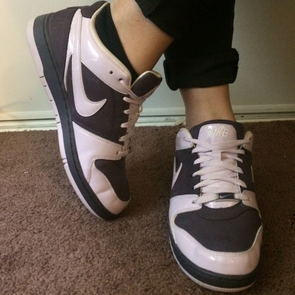 Dark purple/light purple Nike Air shoes