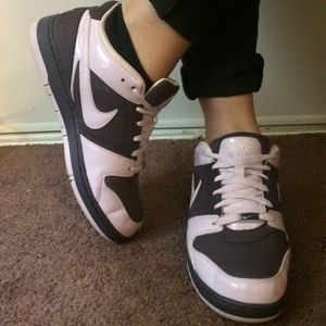 Dark purple/light purple Nike Air shoes