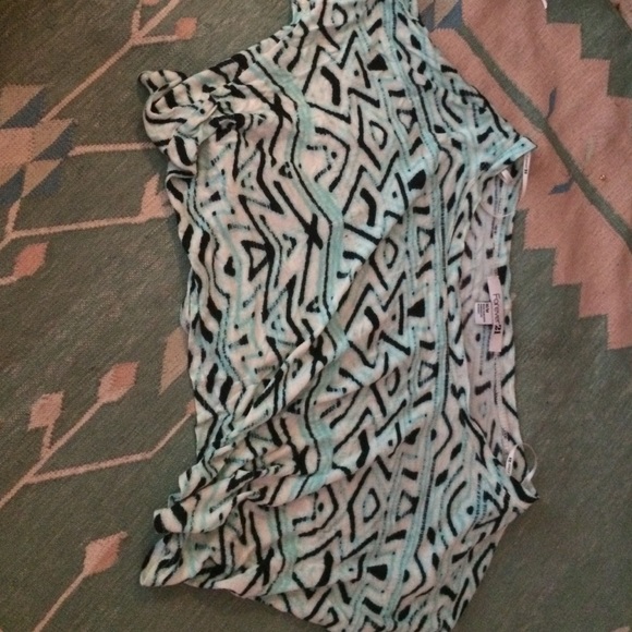 Tribal Print Forever 21 crop top