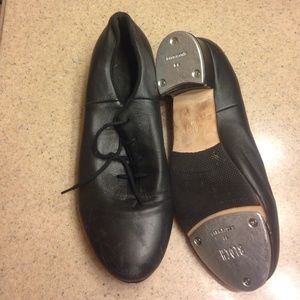 Black Leather Tap Shoes