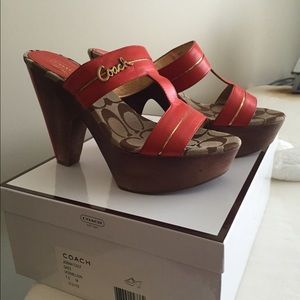 Brand new coach wedge