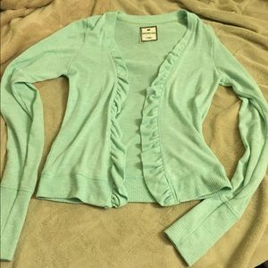Mint color cardigan from styles