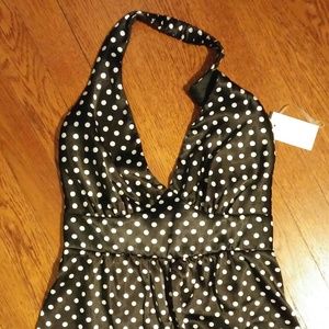 Girl Polka Dotted Halter Top Junior