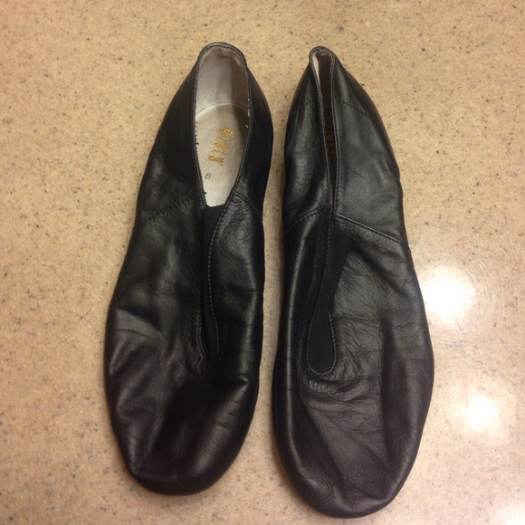 Black Leather Jazz Shoes