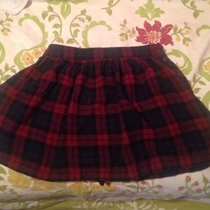 Plaid mini skirt