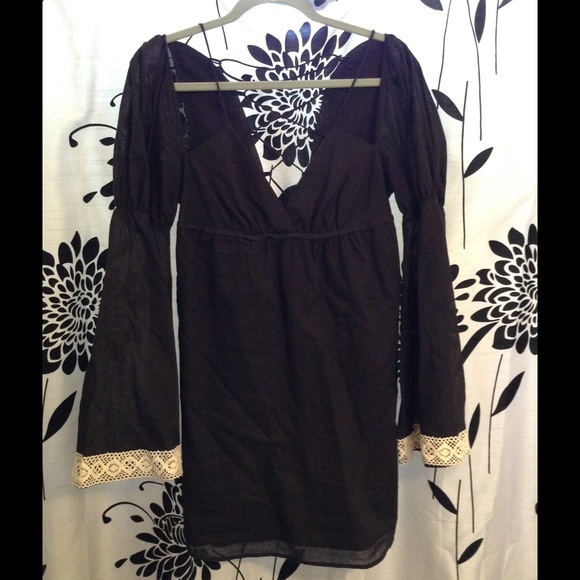 Black pheasant dress by VaVa