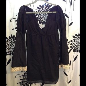 Black pheasant dress by VaVa
