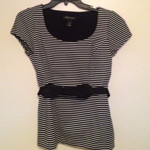 Striped top w/ belt