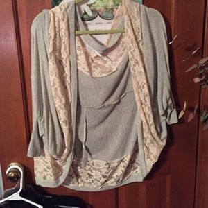 Lace detailed sweater