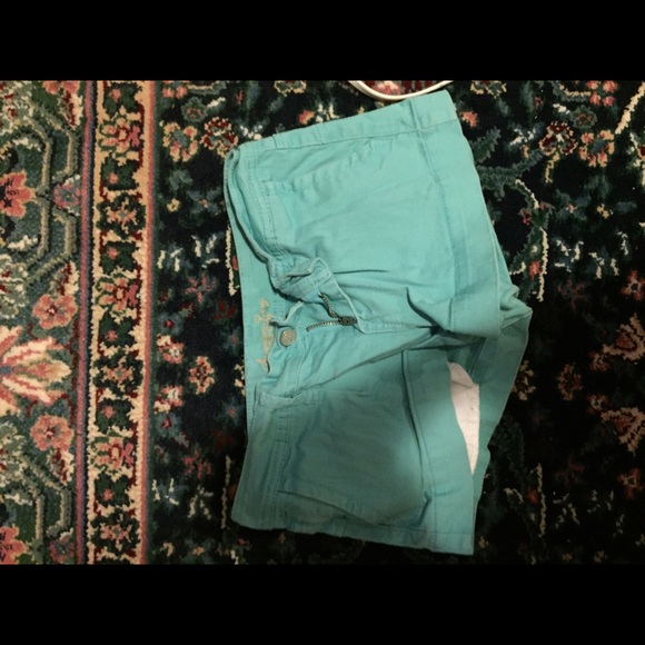 Teal shorts