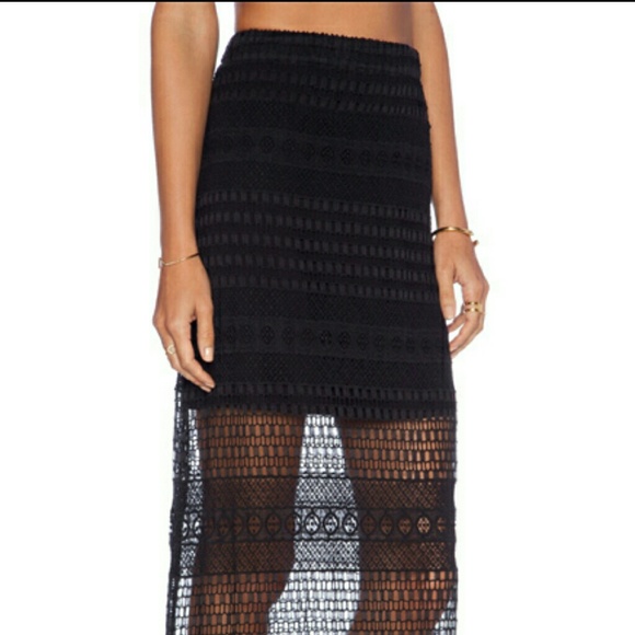 Jhene Aiko Lovers and Friends Crochet Skirt
