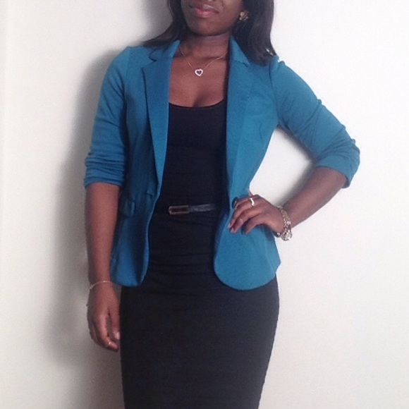 3/4 sleeve blazer
