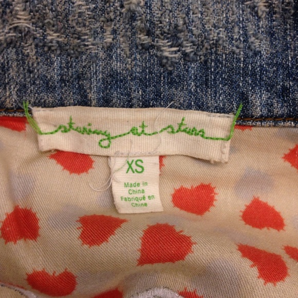 Eagle emblazoned crop jean jacket - Picture 4 of 4