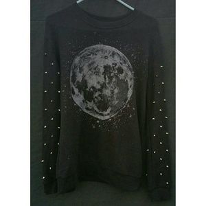 Moon Sweater; Studded arms