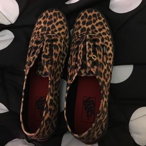 Cheetah print vans.