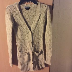 Tan cardigan from Wet Seal