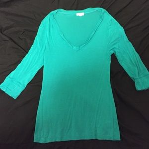 3/4 Sleeved Aqua Marine Zenana Outfitters Top