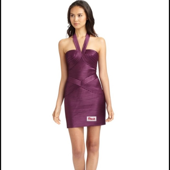 BCBGMAXAZRIA Size 10 halter bodycon dress NWT