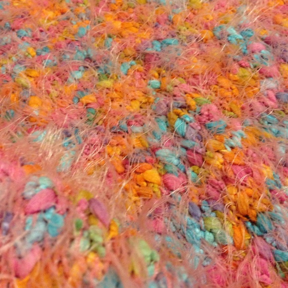 Colorful Fluffy Sweater Top - Picture 4 of 4